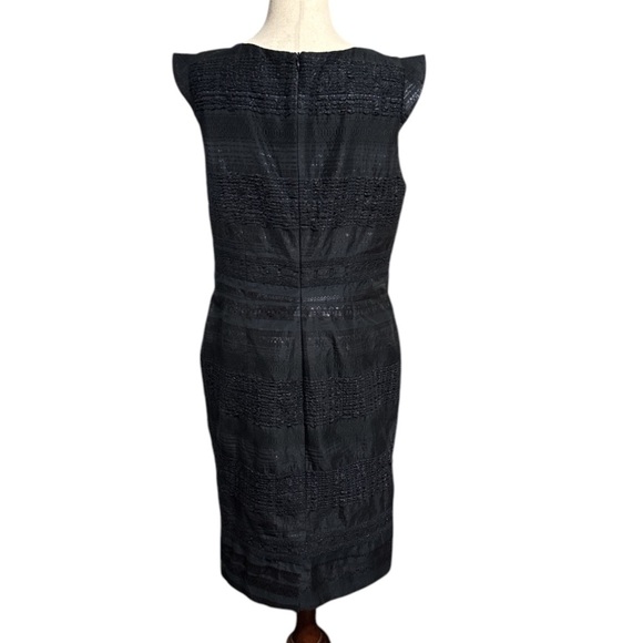 Piazza Sempione Black Cap Sleeved Shift Dress - Picture 3 of 5